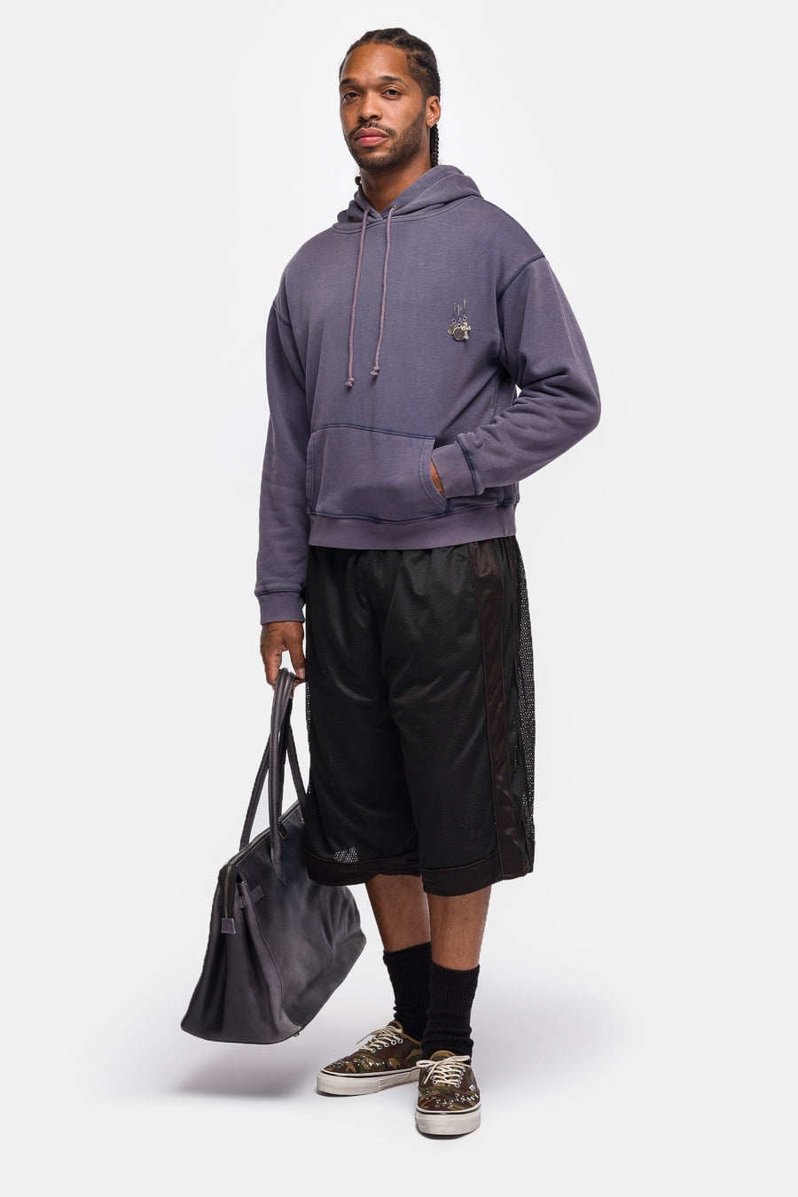 Basketcase Gallery Band1 Oversized Gym Short in Black - Notre