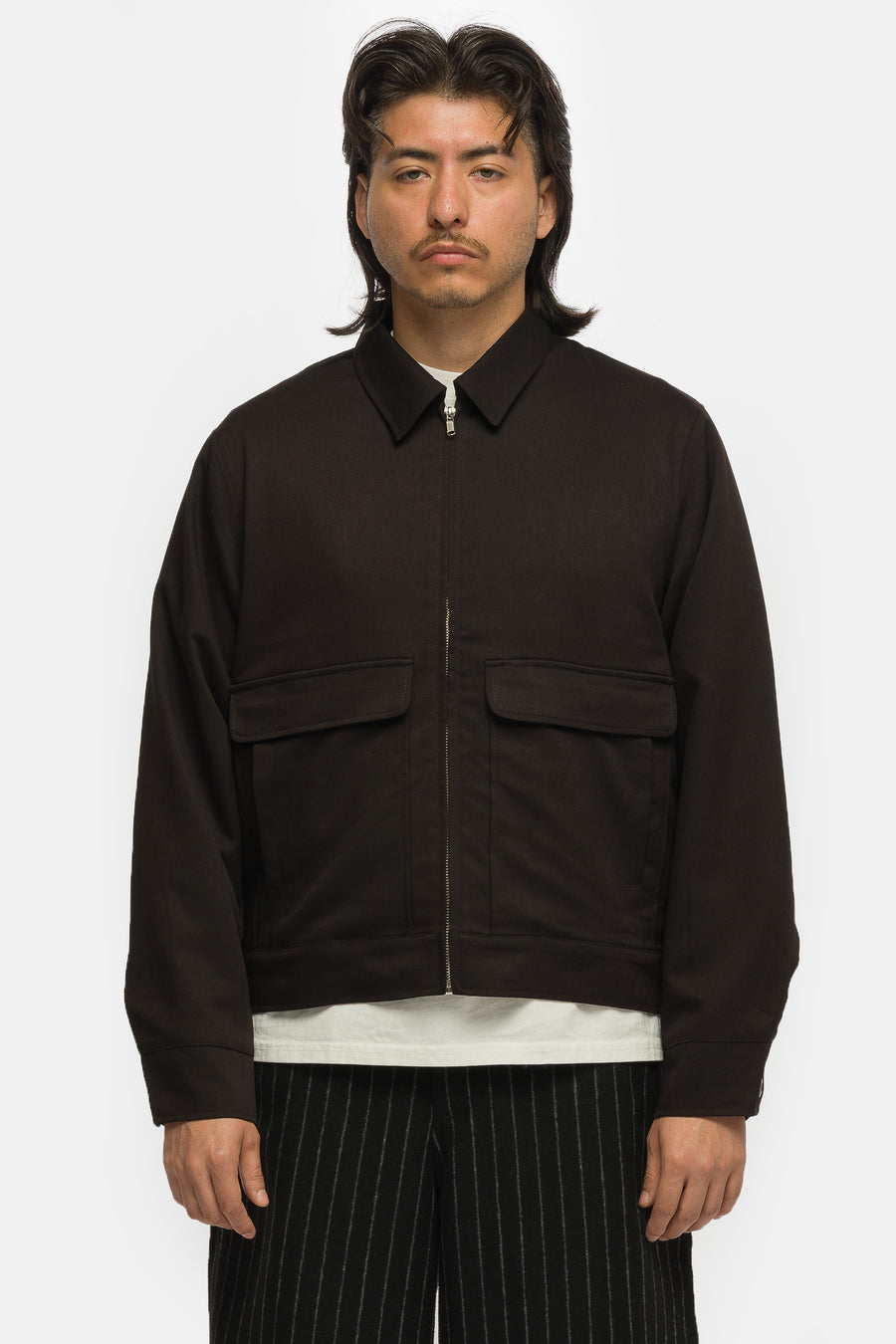Basketcase Gallery Big Mac Silk Lined Jacket in Jet Black - Notre