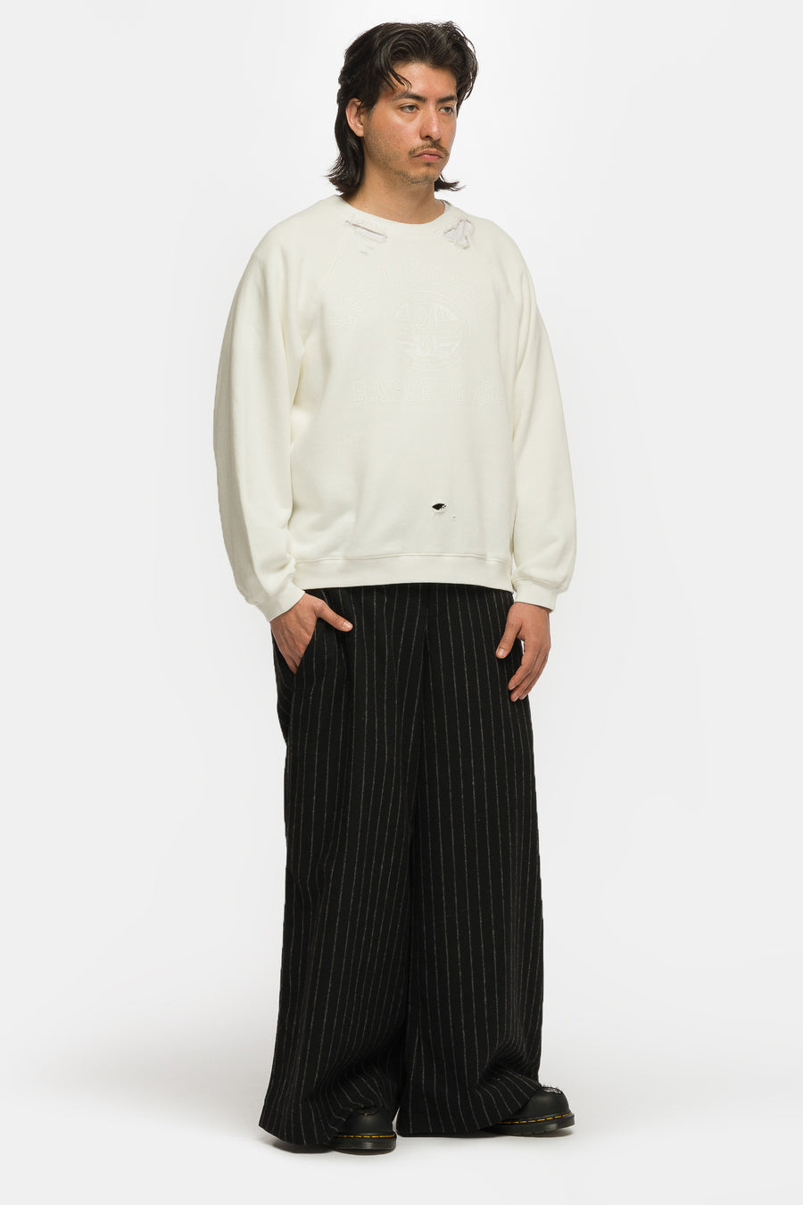 Basketcase Gallery Double Waisted Trouser in Multi - Notre
