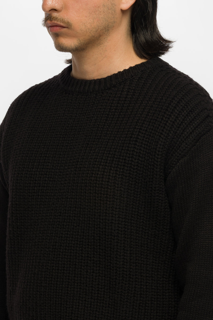 Basketcase Gallery Fisherman Knit Sweater in Black - Notre