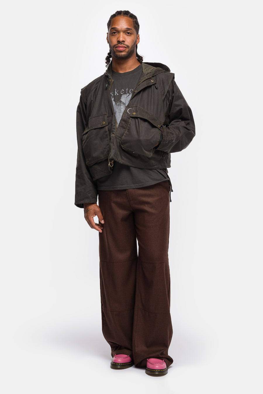 Basketcase Gallery Fisherman Oil Wax Jacket in Brown - Notre