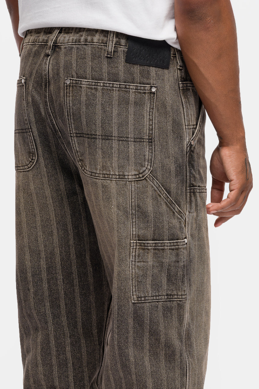Basketcase Gallery Hench Double Knee Pant in Washed Brown - Notre