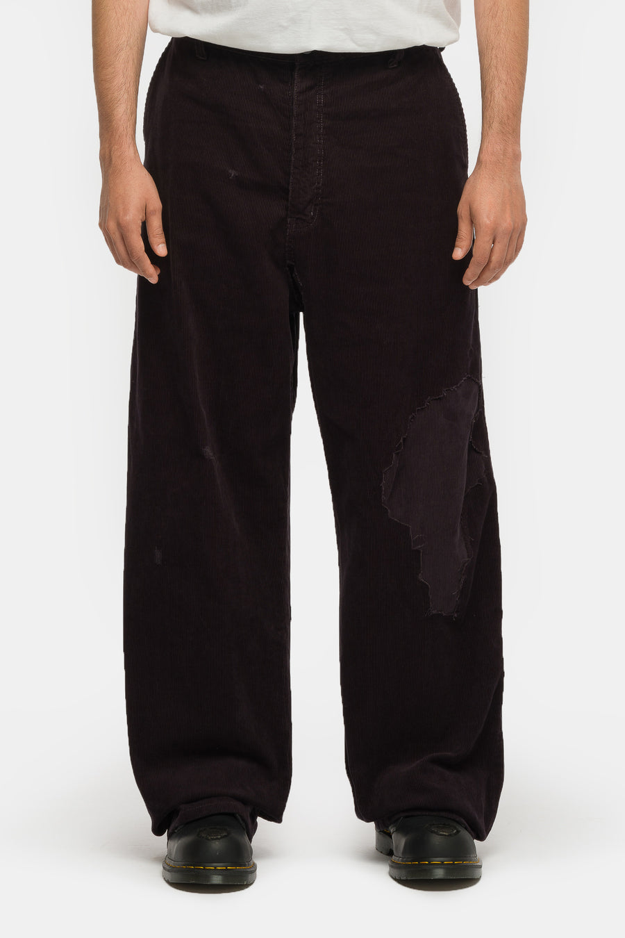 Basketcase Gallery LAX Repaired Corduroy Pant in Black - Notre
