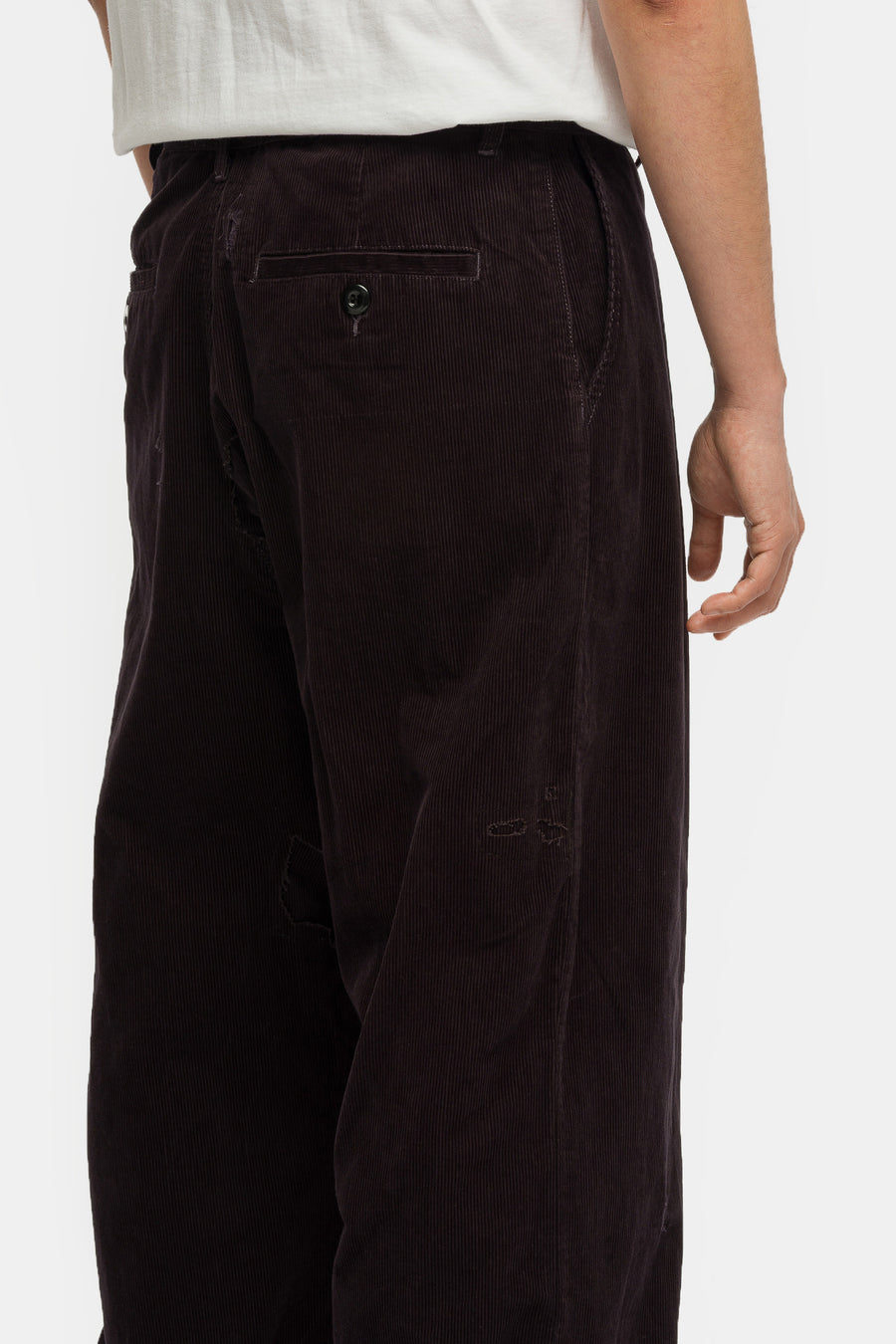 Basketcase Gallery LAX Repaired Corduroy Pant in Black - Notre