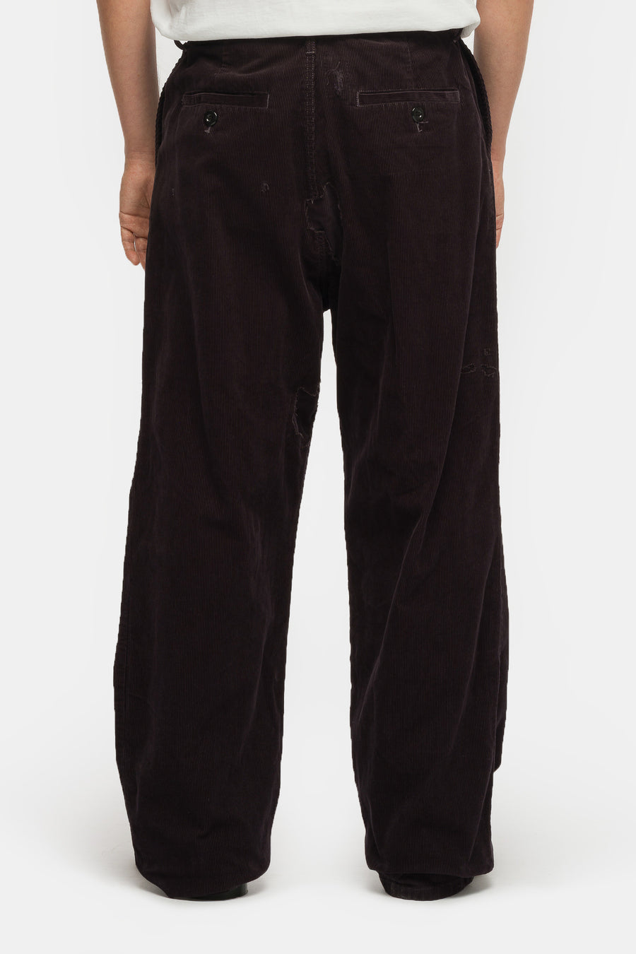 Basketcase Gallery LAX Repaired Corduroy Pant in Black - Notre