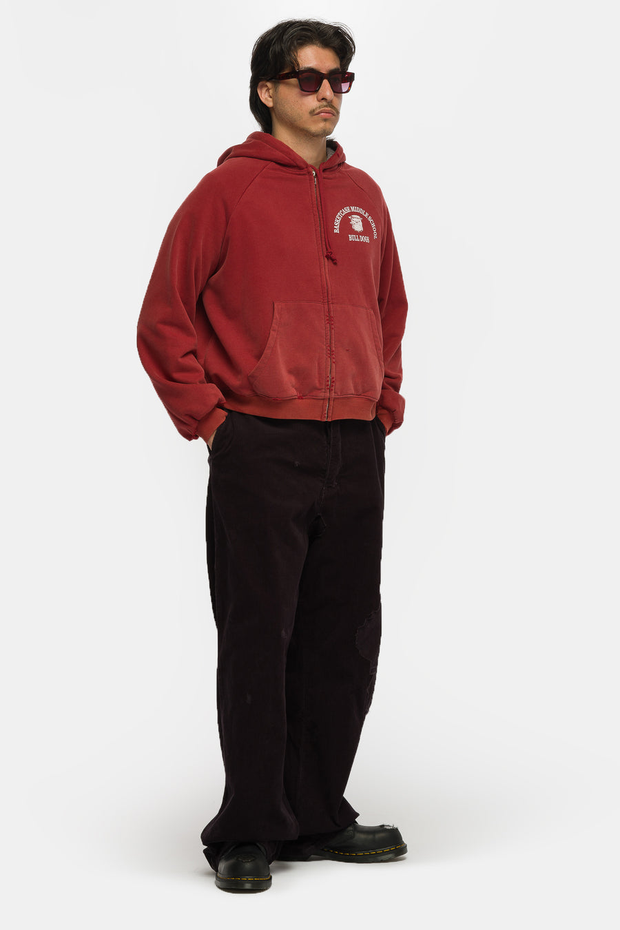Basketcase Gallery LAX Repaired Corduroy Pant in Black - Notre