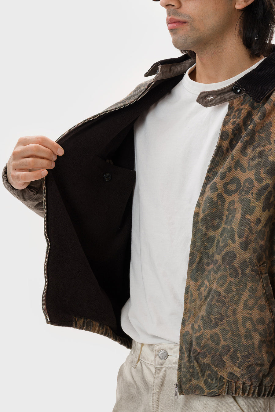Basketcase Gallery Panther Grifter Jacket in Orange/Yellow/Grey - Notre