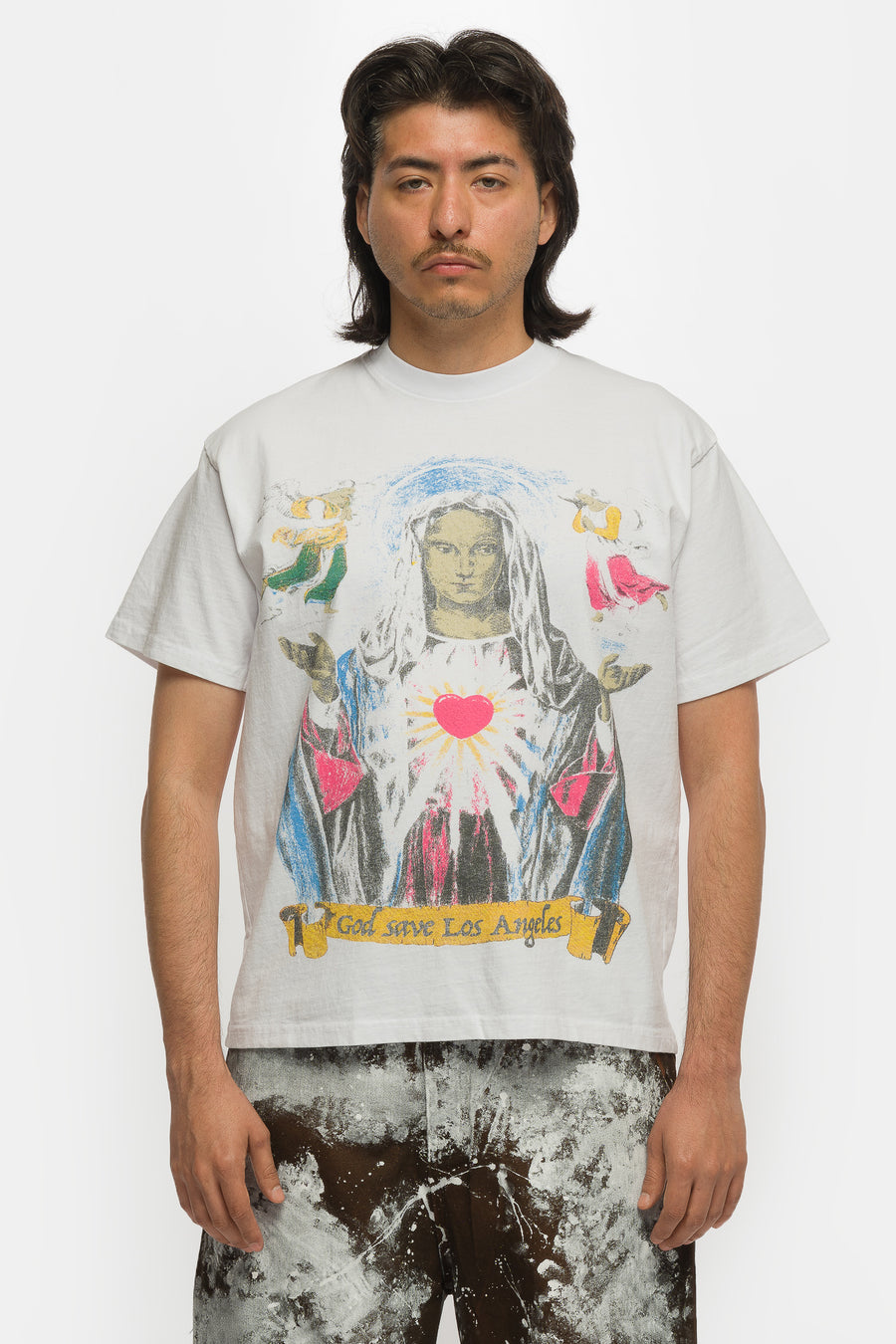 Basketcase Gallery Relief T-Shirt in White - Notre