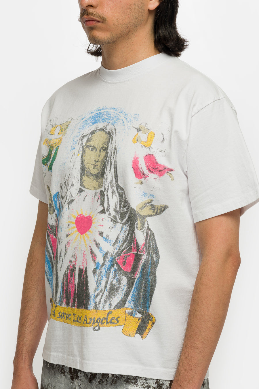 Basketcase Gallery Relief T-Shirt in White - Notre
