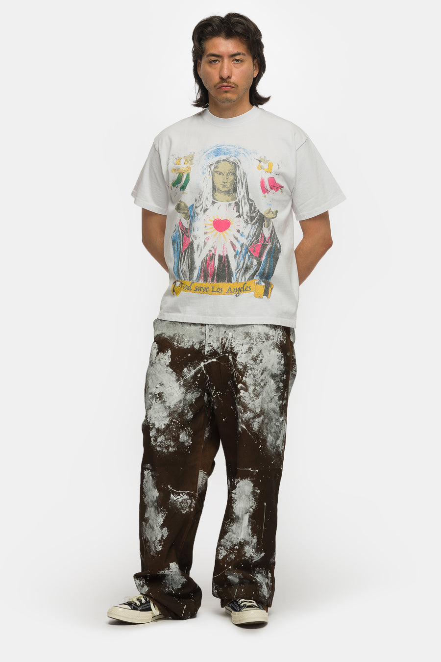 Basketcase Gallery Relief T-Shirt in White - Notre