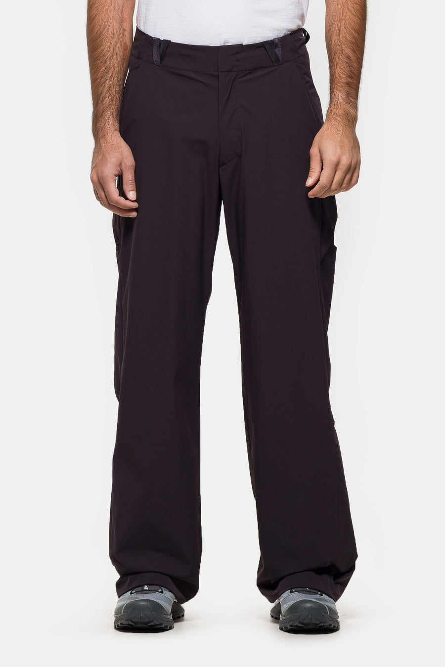Colin Meredith Braided Trouser in Black Bean - Notre