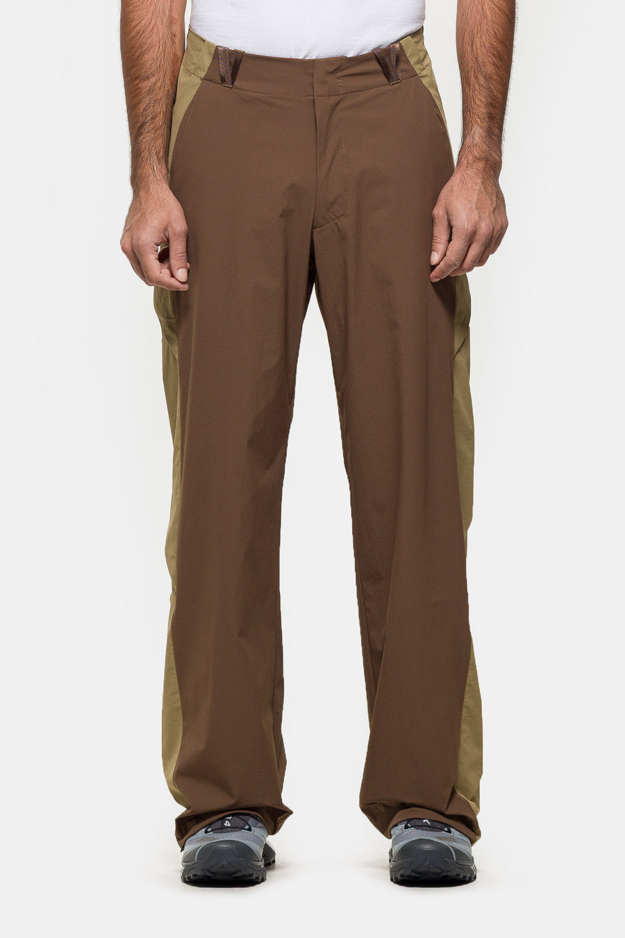 Colin Meredith Braided Trouser in Desert/Olive - Notre