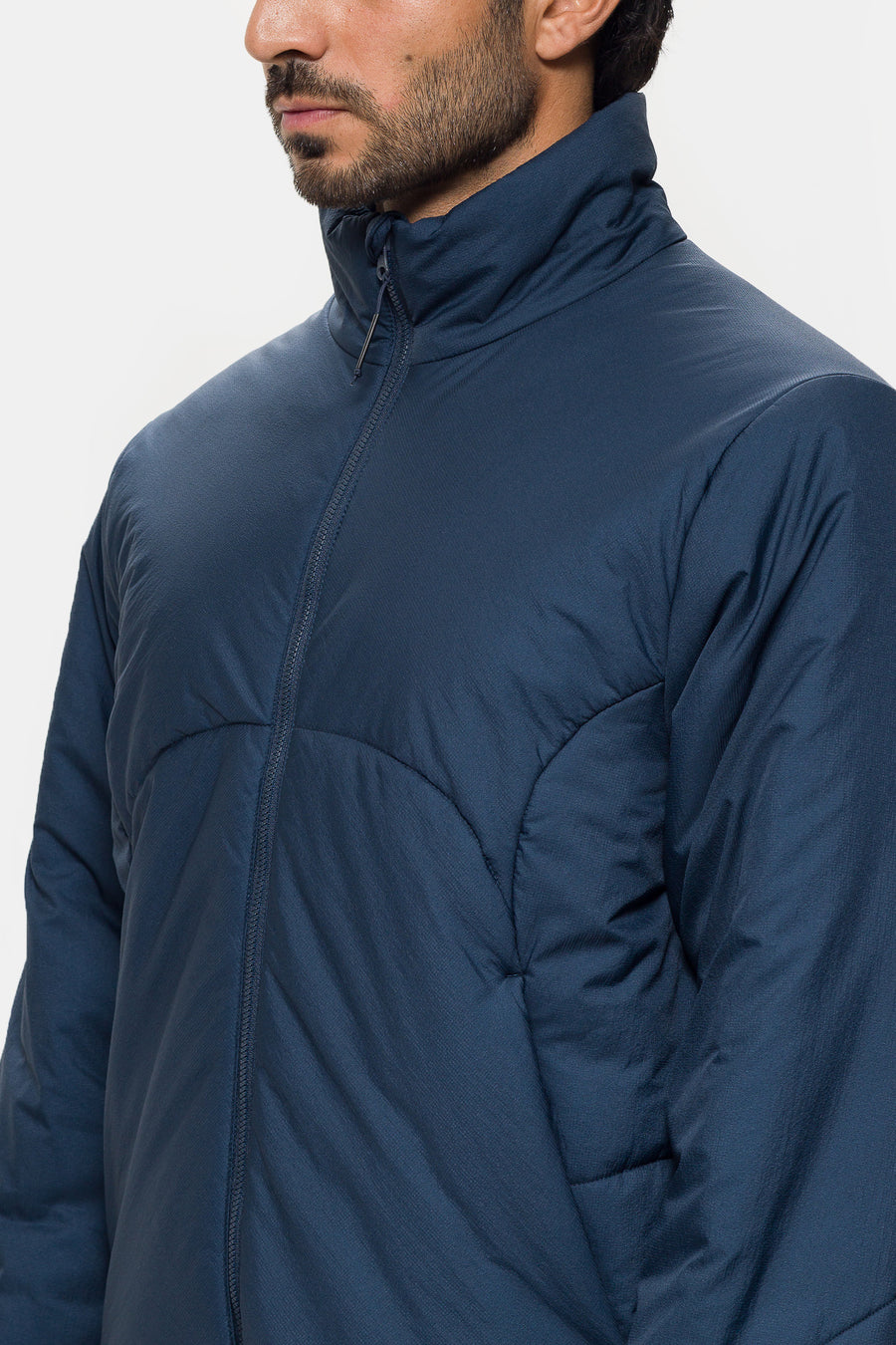 Colin Meredith Stirrup Insulated Jacket in Slate Blue - Notre