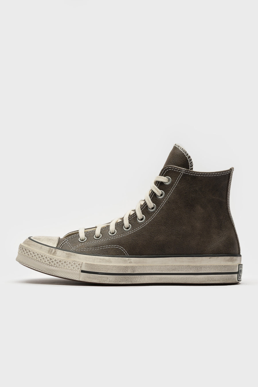 Converse Chuck 70 Burnished Leather Sneaker in Black/Egret/Blue - Notre