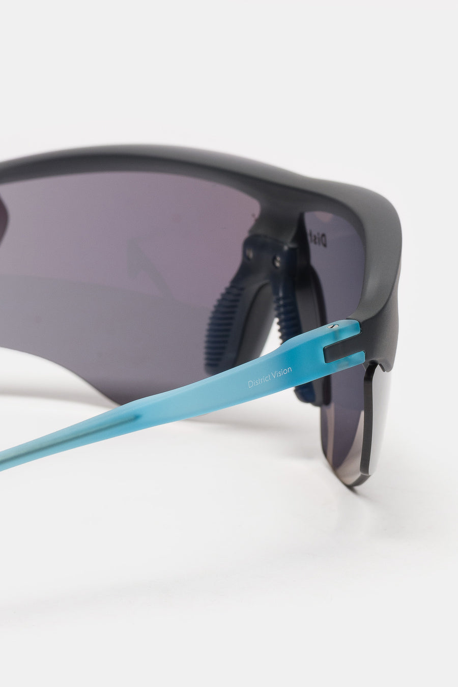 District Vision Junya Racer Sunglasses in Azure Black/D+ Onyx Mirror - Notre