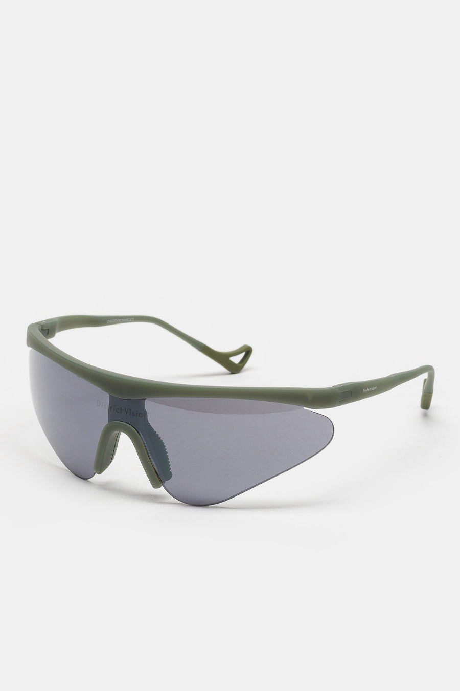 District Vision Momoka Pacer Sunglasses in Viridian/D+ Onyx Mirror - Notre