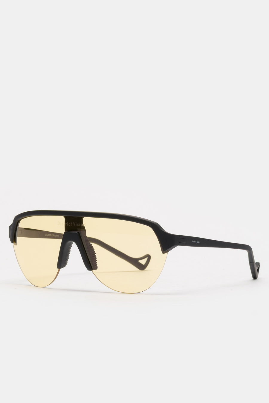 District Vision Nagata Speed Blade Sunglasses in Black/D+ Sports Yellow - Notre