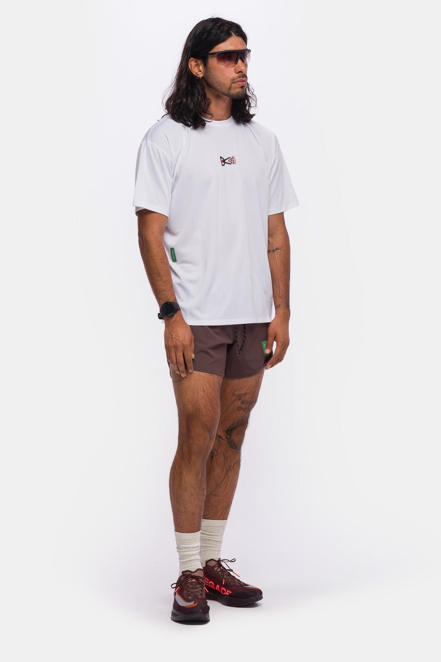 District Vision Short Sleeve Boxy Training T-Shirt in White - Notre