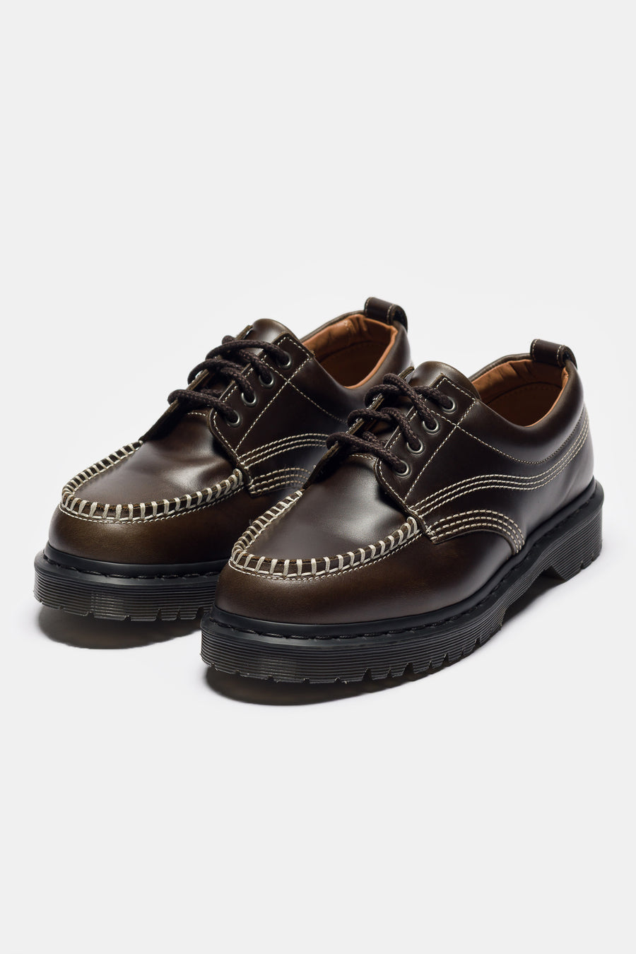 Dr. Martens Lowell 4 Eye Shoe in Olive Orleans - Notre