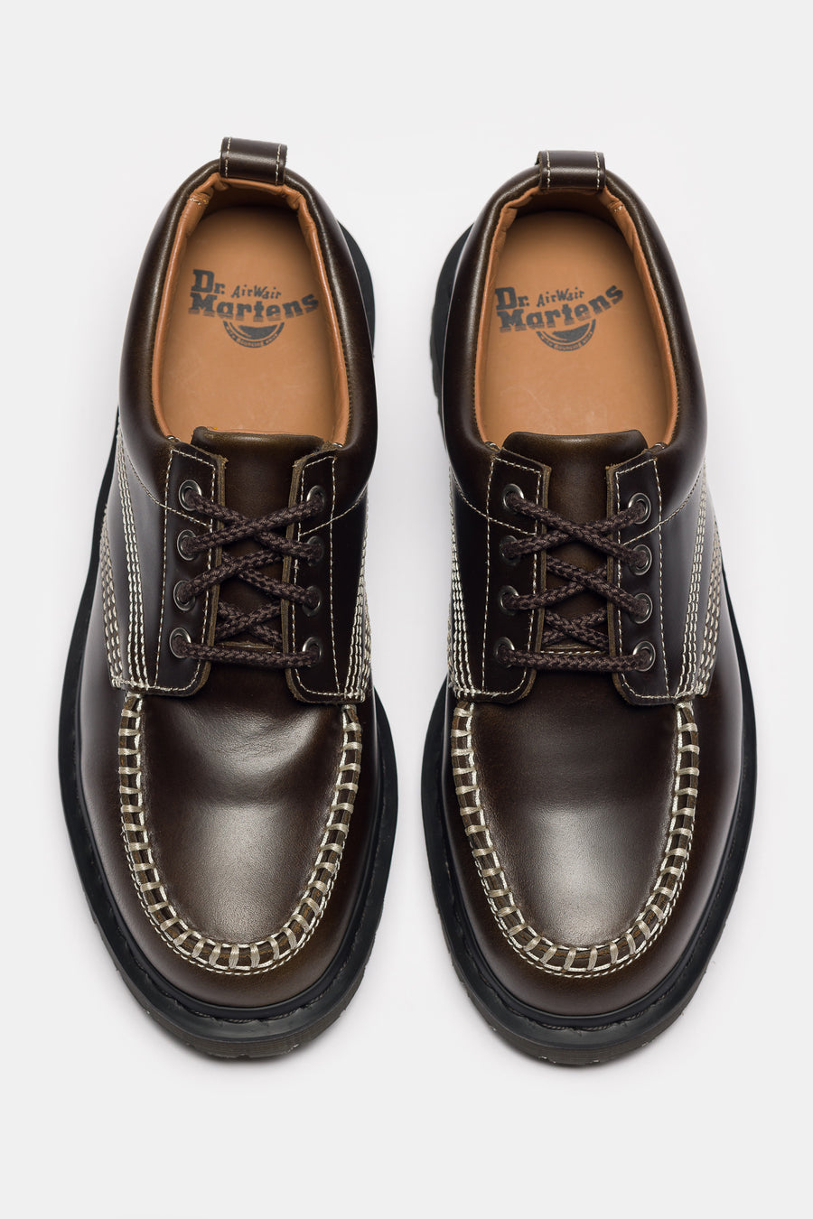 Dr. Martens Lowell 4 Eye Shoe in Olive Orleans - Notre