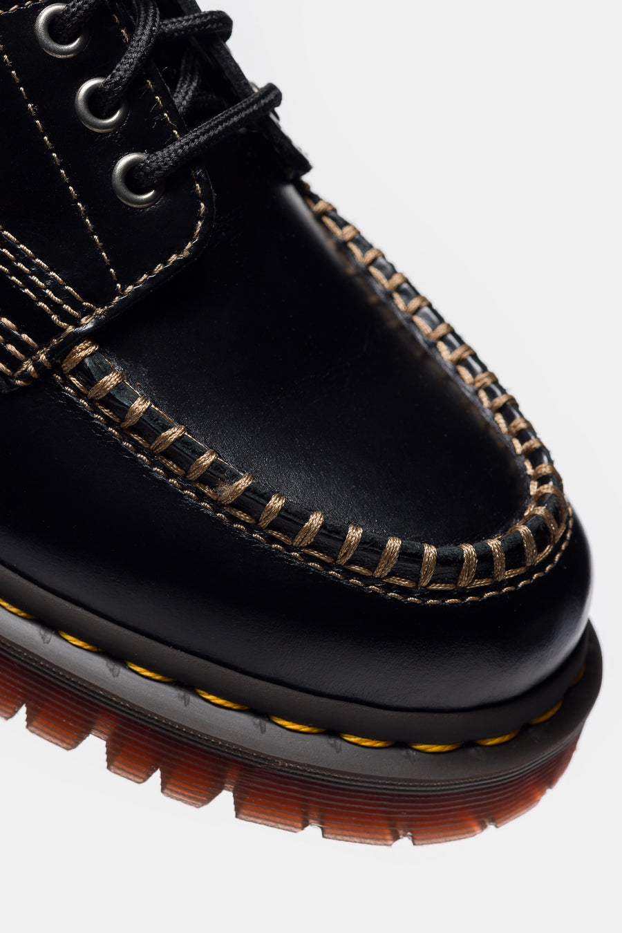 Dr. Martens Lowell Moc Toe Shoe in Black Analine - Notre