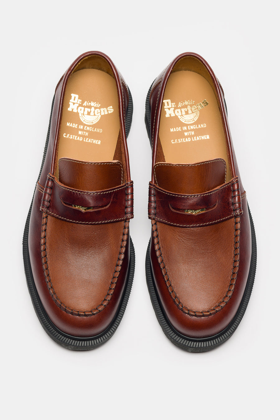 Dr. Martens Made in England Penton Loafer in Polo Brown/Amber - Notre