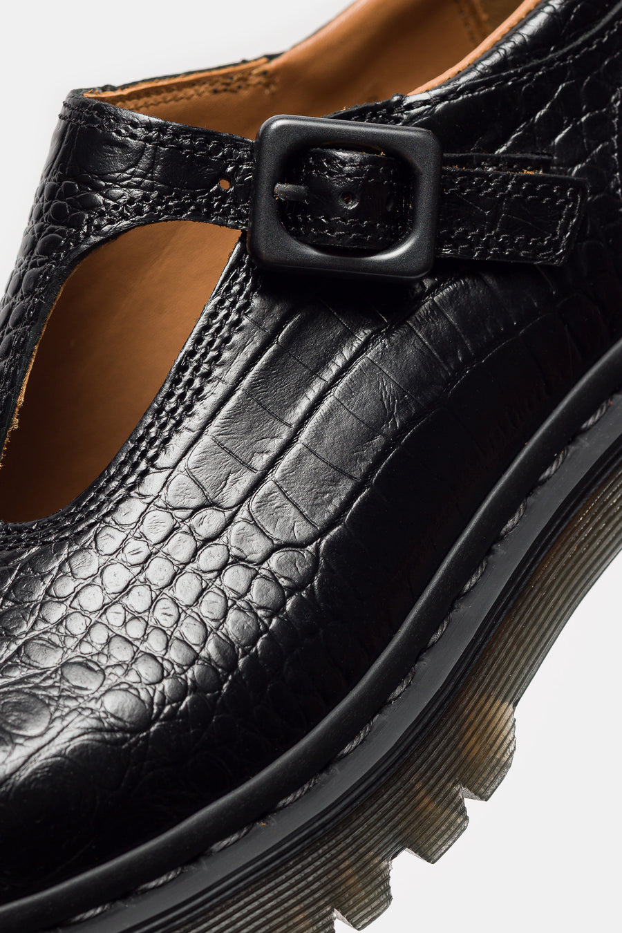 Dr. Martens Rejena Mary Jane Croc Emboss Shoe in Black - Notre