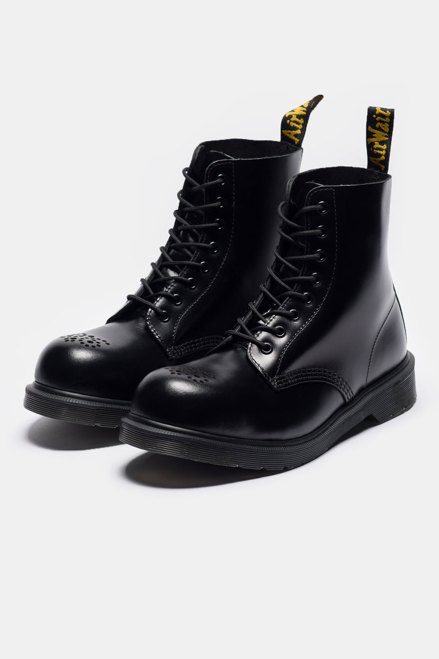 Dr. Martens 1460 Analine Leather Steel Toe Boot in Black - Notre