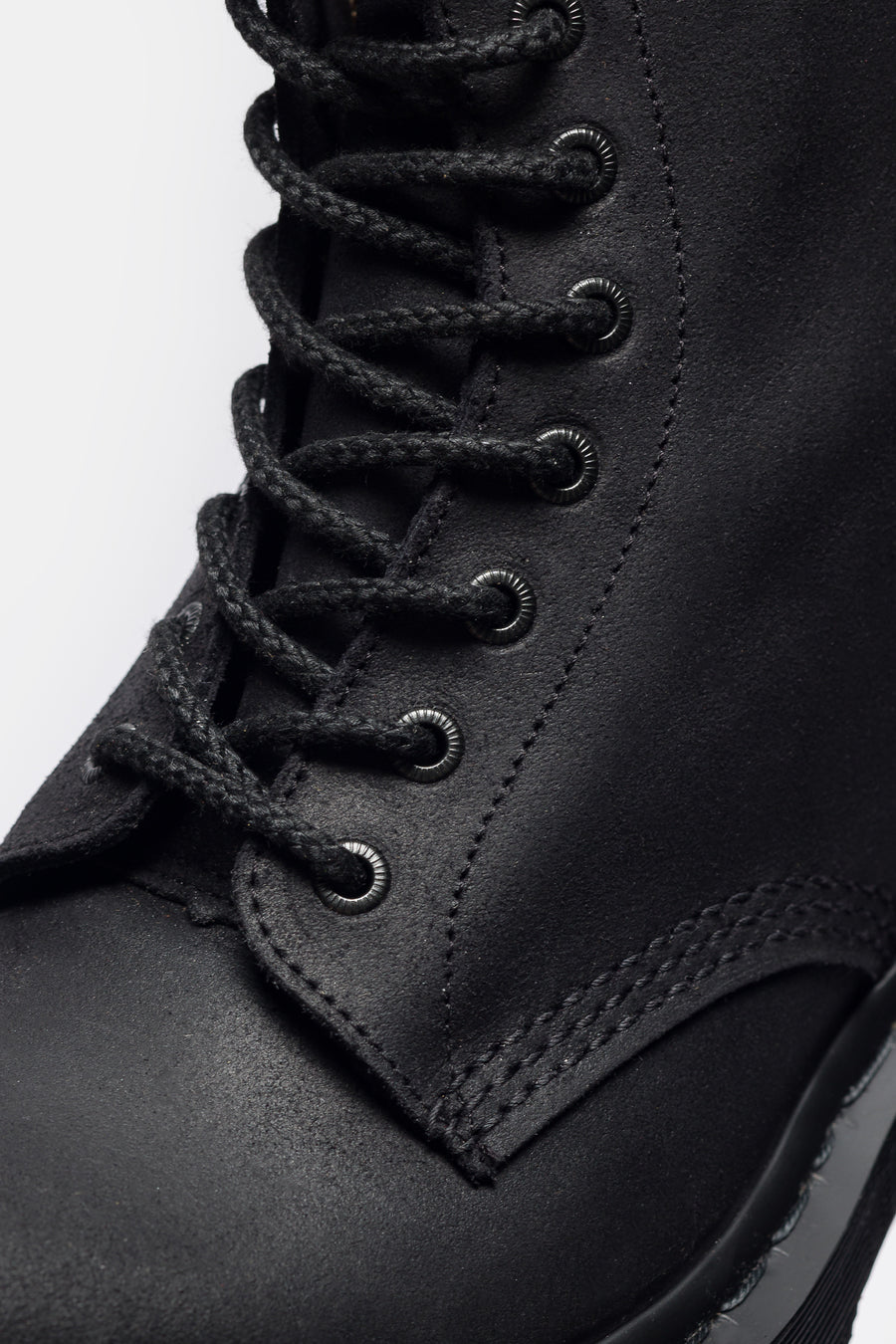 Dr. Martens 1460 Bex Bump Toe Boot in Black Wax Commander - Notre