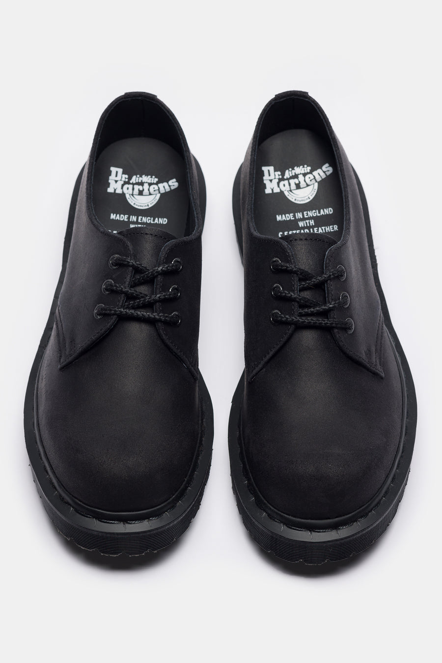Dr. Martens 1461 Bex Bump Toe Derby in Black Wax Commander - Notre