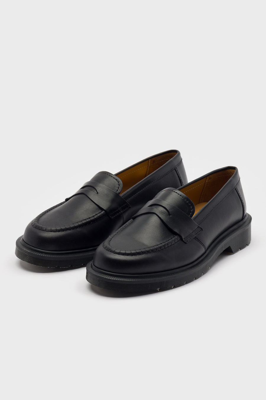 Dr. Martens Made In England Delapre Penny Loafer in Black Classic Calf - Notre