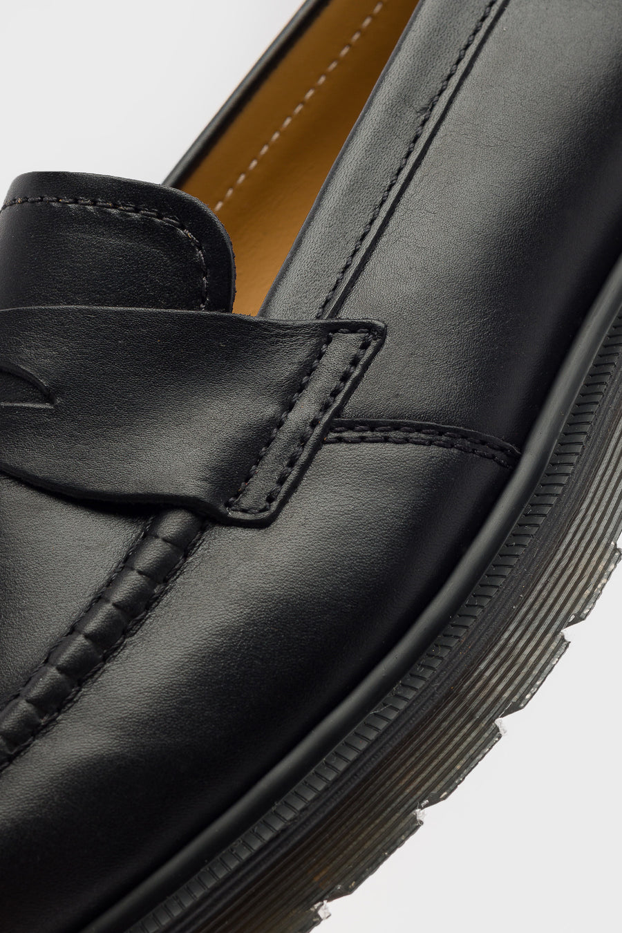 Dr. Martens Made In England Delapre Penny Loafer in Black Classic Calf - Notre