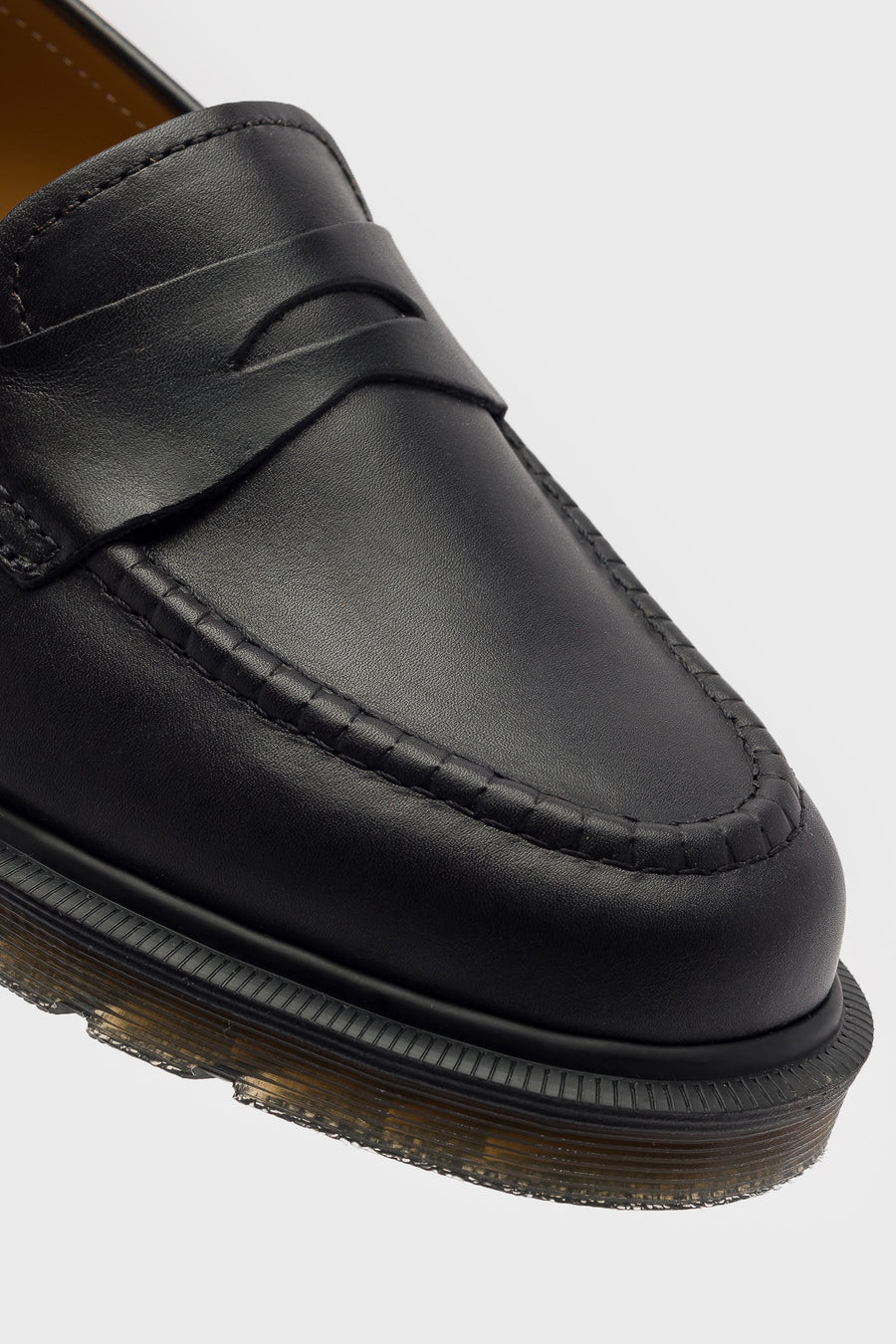 Dr. Martens Made In England Delapre Penny Loafer in Black Classic Calf - Notre