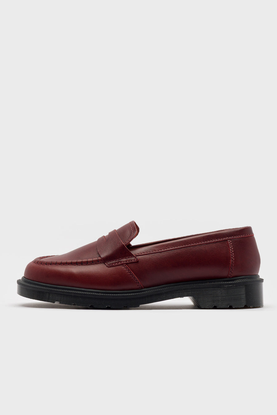 Dr. Martens Made In England Delapre Penny Loafer in Burgundy Classic Calf - Notre