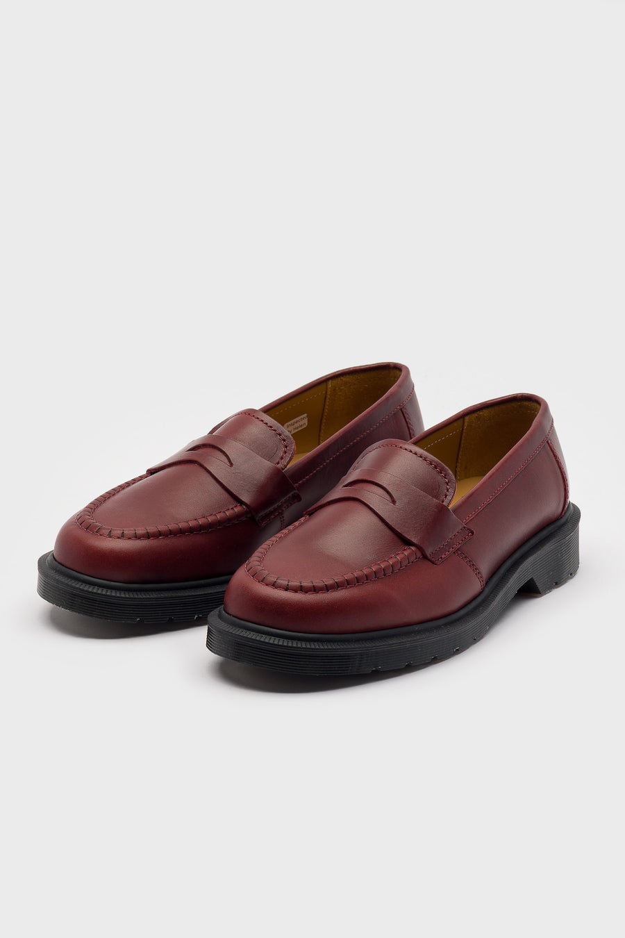 Dr. Martens Made In England Delapre Penny Loafer in Burgundy Classic Calf - Notre