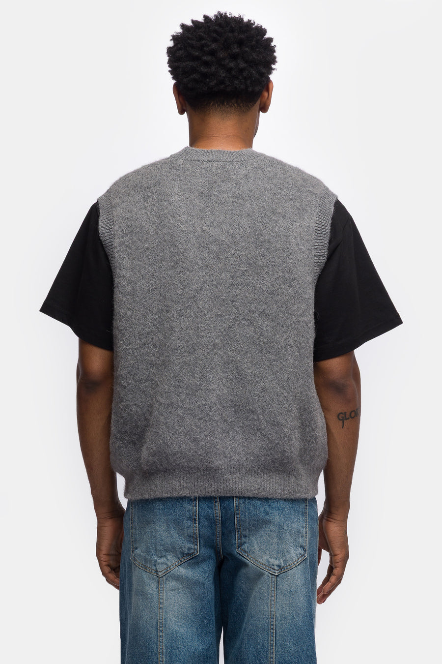 Estudio Niksen Alpaca Knit Vest in Grey - Notre