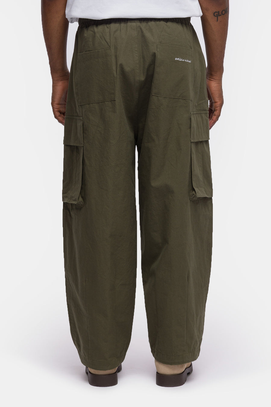 Estudio Niksen Cargo String Balloon Pant in Khaki - Notre