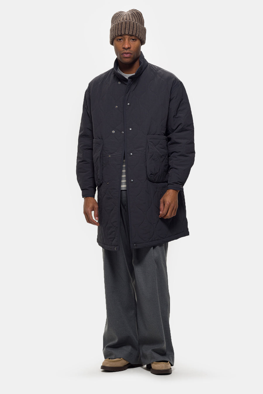 Estudio Niksen Convertible Padded Jacket in Grey - Notre