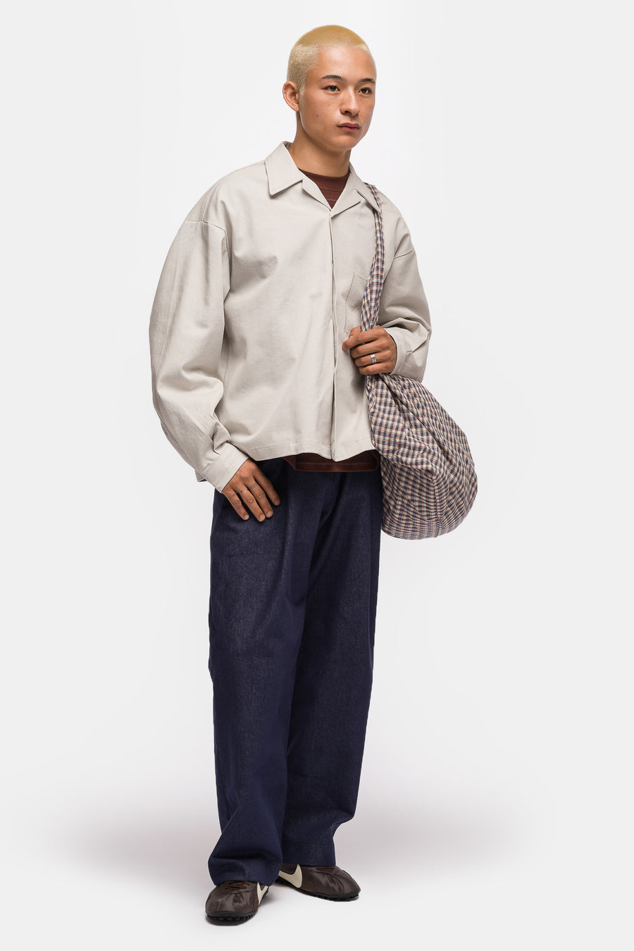 Estudio Niksen Hand Embroidered Denim Shirt in Light Denim - Notre