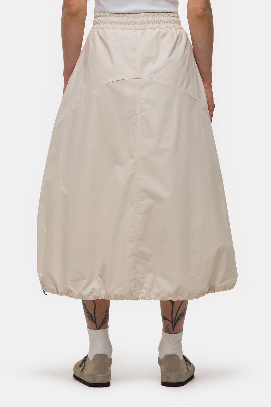 Estudio Niksen Pintuck Balloon Skirt in Ivory - Notre