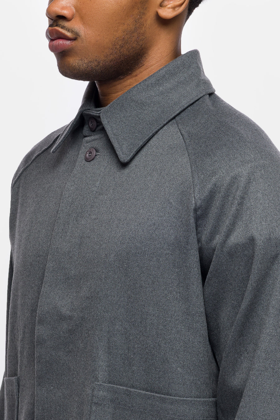 Estudio Niksen Raglan Pocket Jacket in Grey - Notre