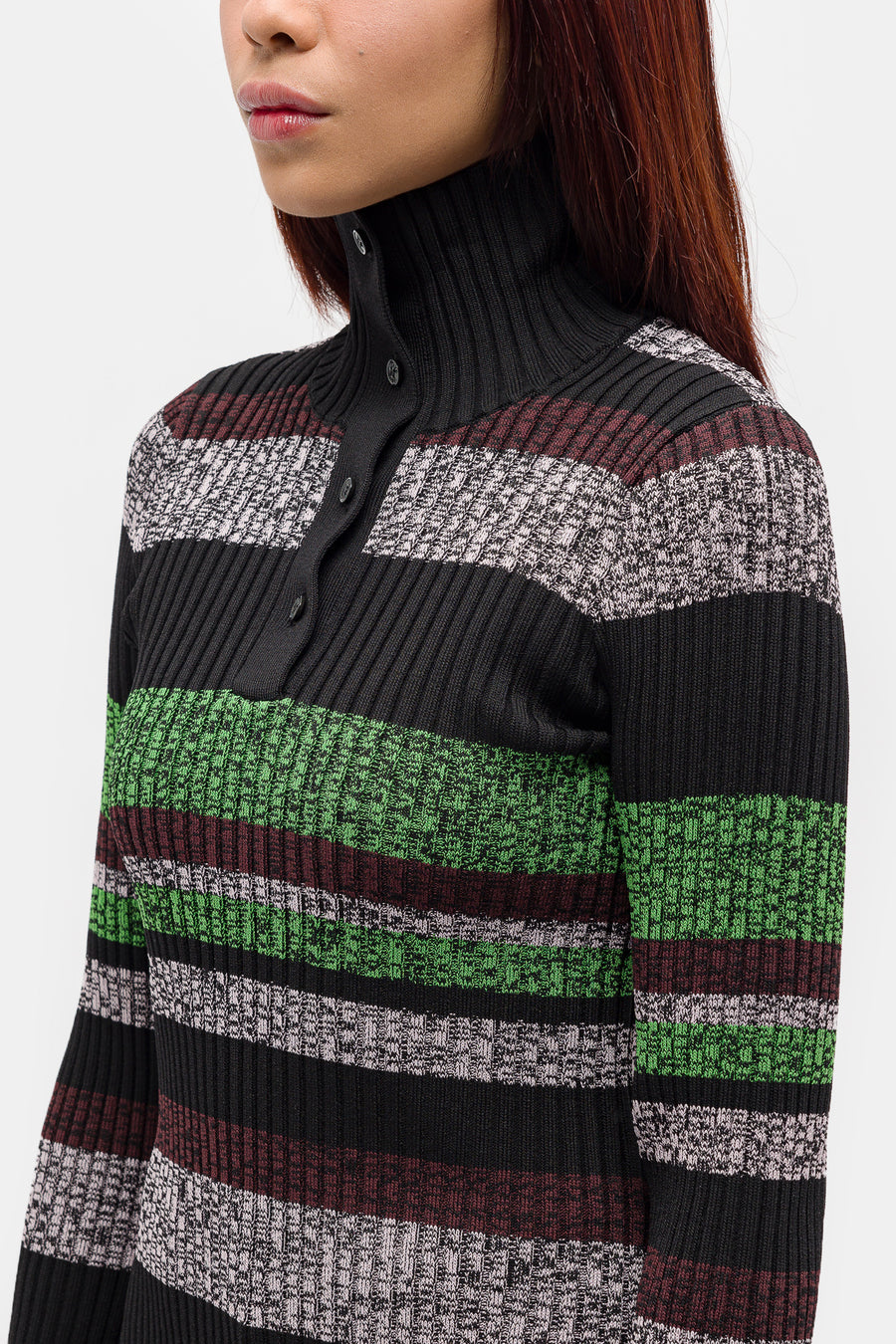 GANNI Button Up Blouse in Multicolor - Notre