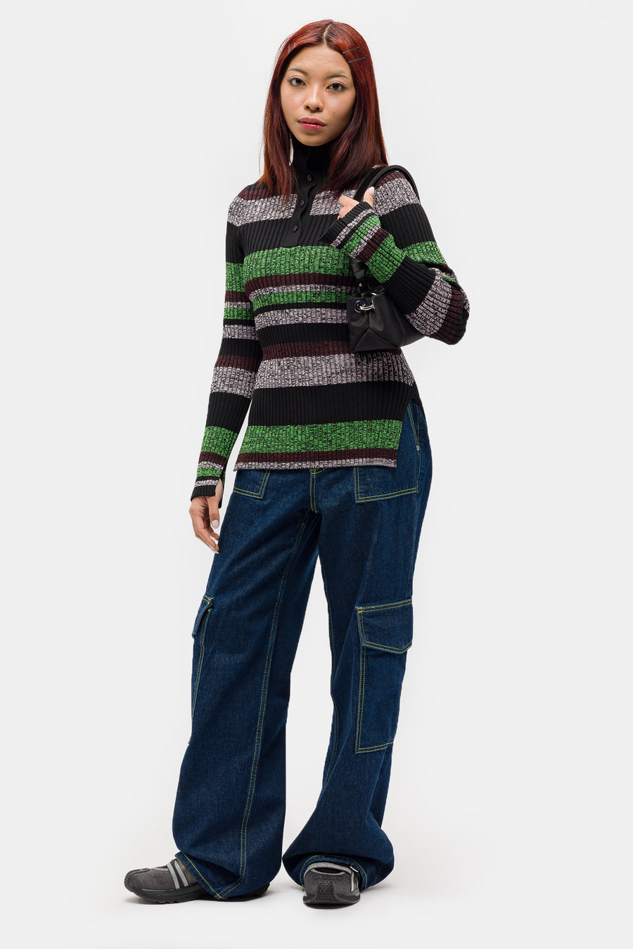 GANNI Button Up Blouse in Multicolor - Notre