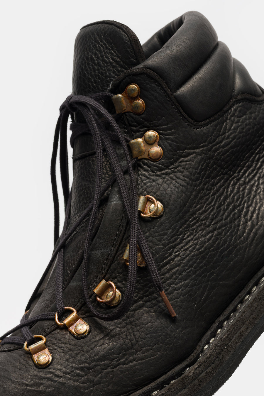 Guidi 19M Bison Leather Hiking Boot in Black - Notre