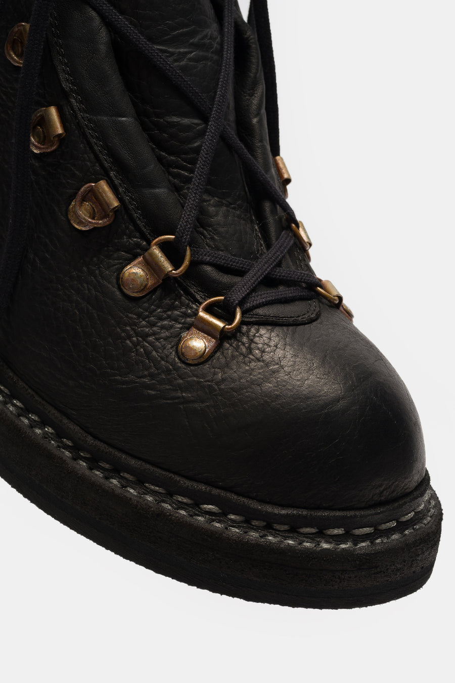 Guidi 19M Bison Leather Hiking Boot in Black - Notre