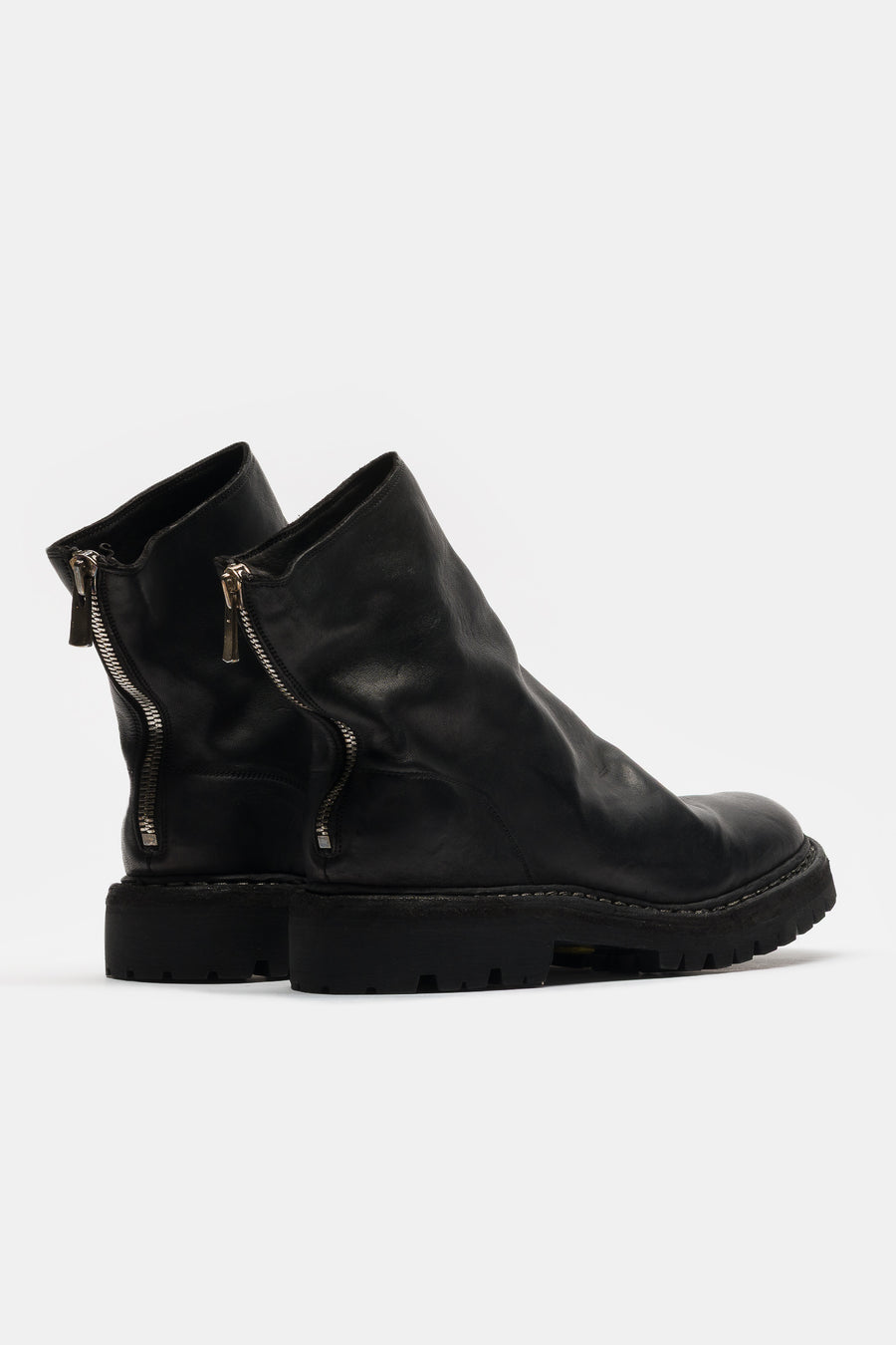 Guidi 796V_N Horse Leather Back Zip Boot in Black - Notre