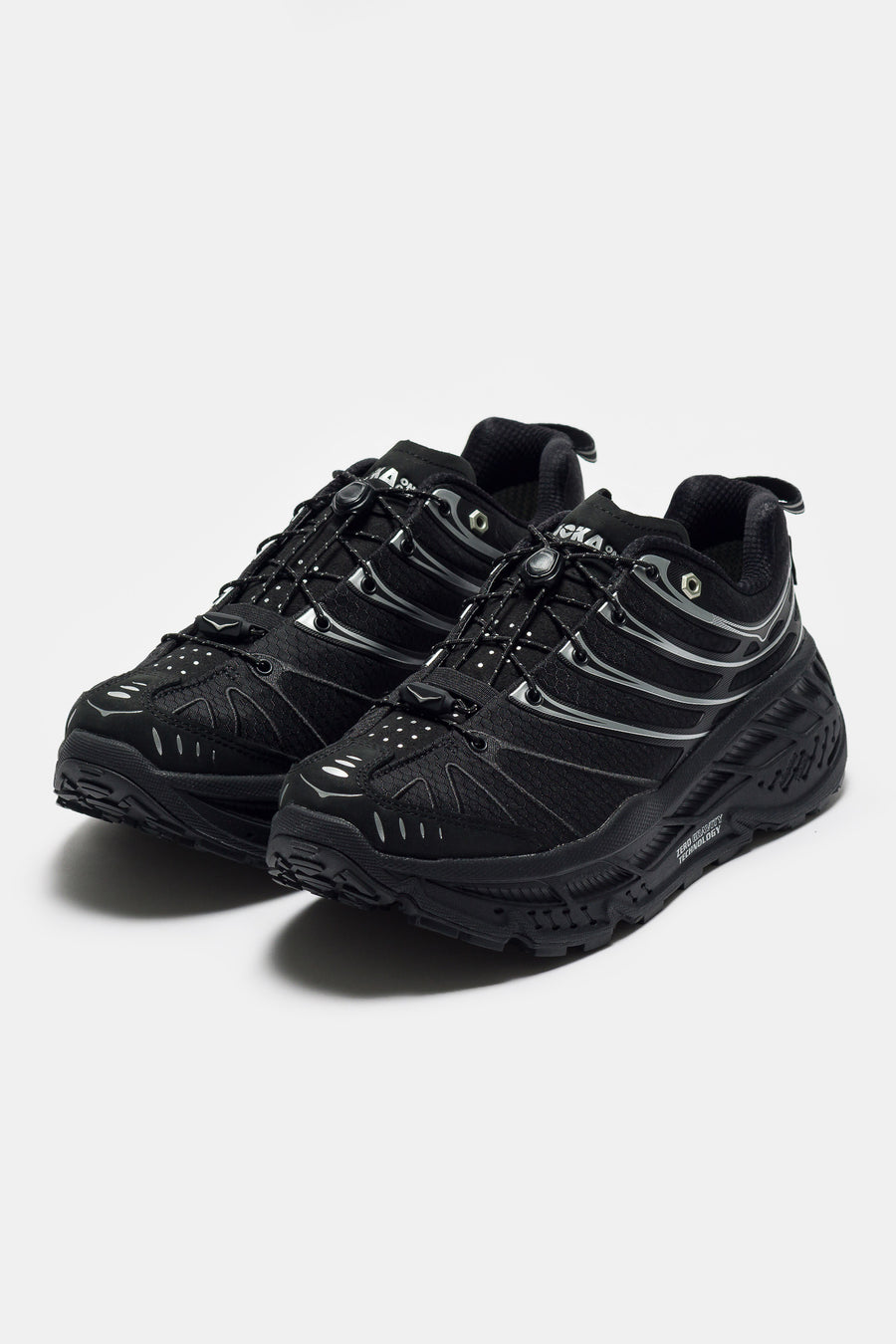 HOKA Stinson Evo GTX Sneaker in Black/Silver - Notre
