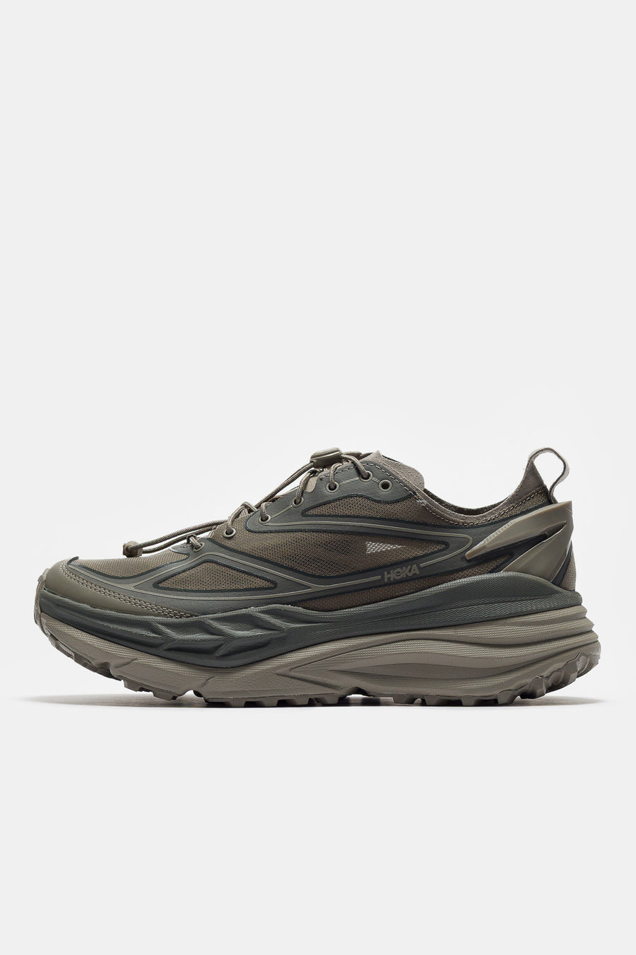 HOKA Stinson One7 Sneaker in Light Roast/Asphalt - Notre