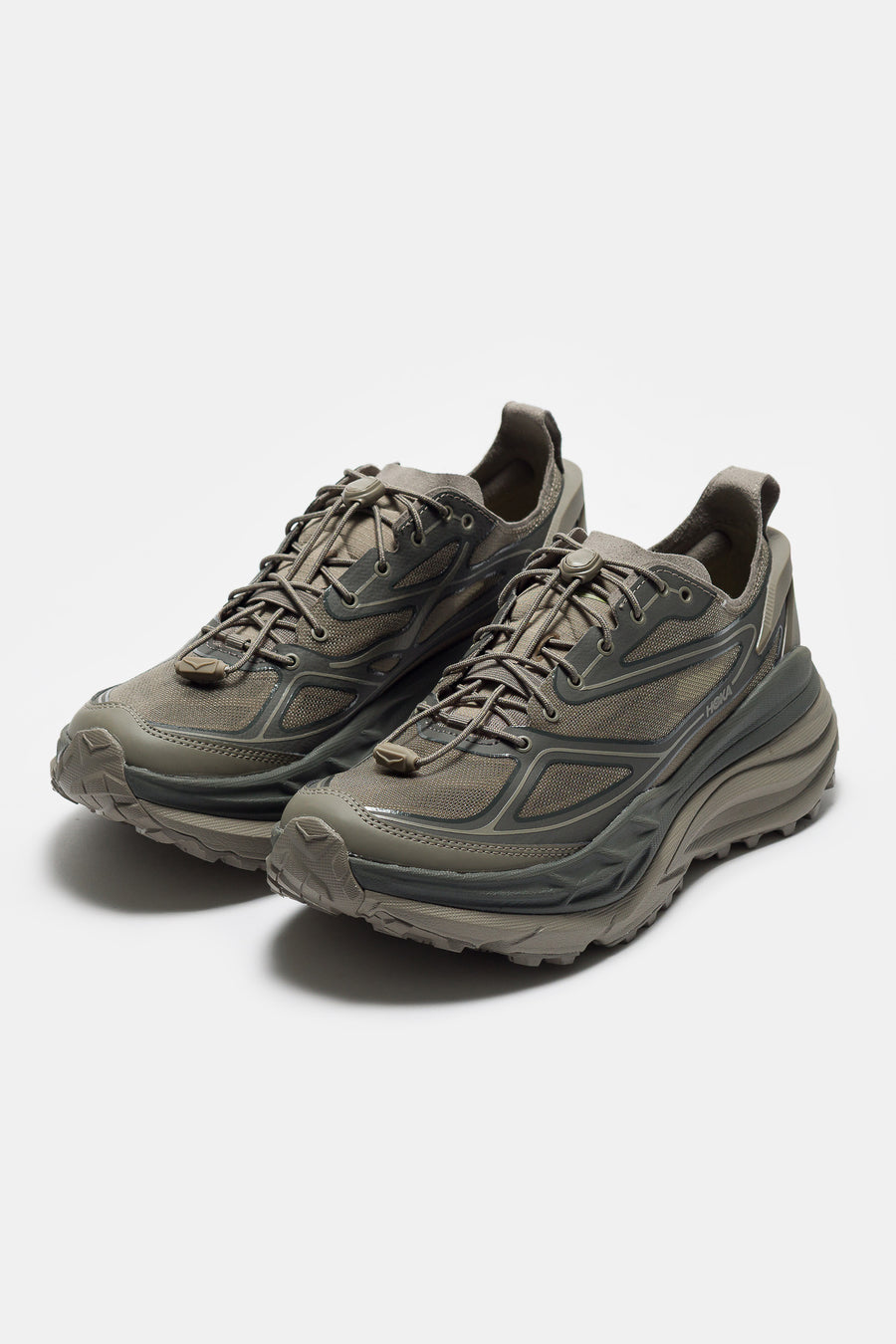 HOKA Stinson One7 Sneaker in Light Roast/Asphalt - Notre