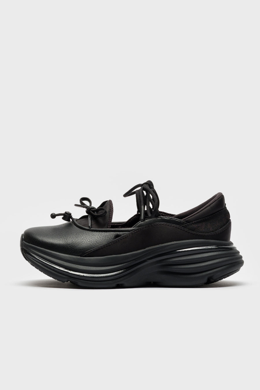 HOKA Bondi Mary Jane Sneaker in Black/Black - Notre